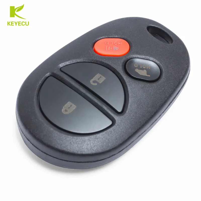 Новый 4-кнопочный телефон KEYECU с подъемным воротом для Toyota Sienna 2004-2013 FCC ID: GQ43VT20T |