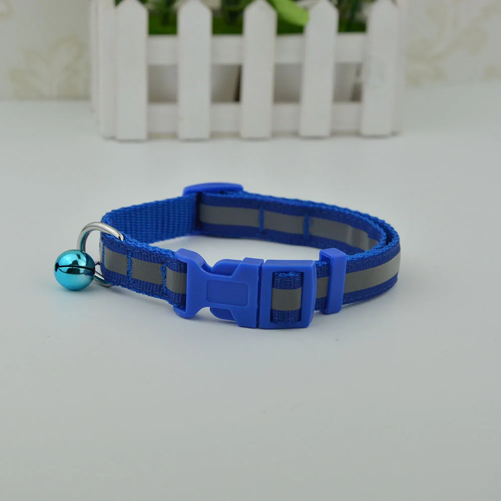 2 размера 6 цветов модный нейлоновый ошейник для собак Светоотражающий кошек и