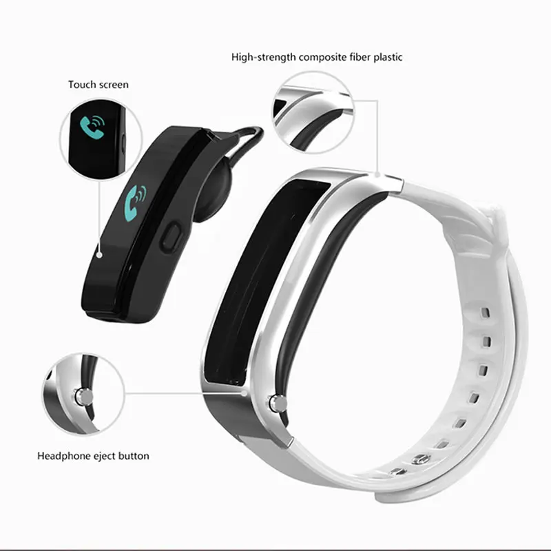 Abrray 2 в 1 Смарт часы для мужчин Bluetooth наушники фитнес трекер женщин Модный