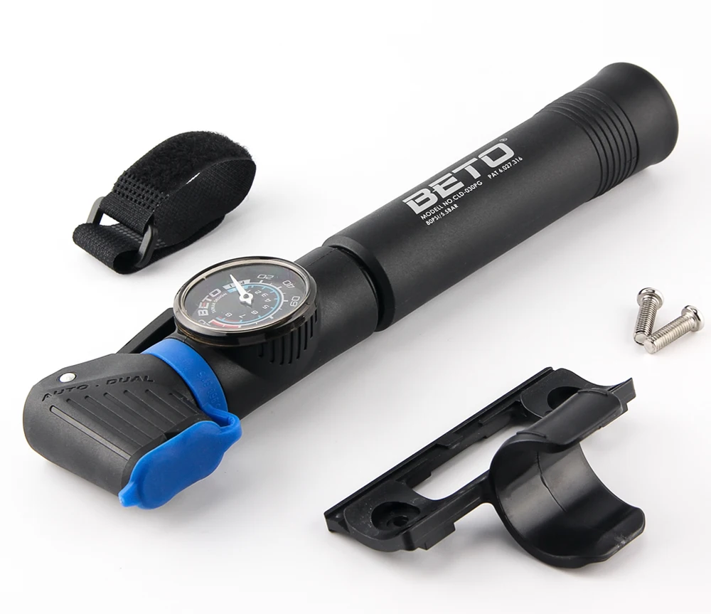 Beto велосипед насос 120psi Большой Калибр Велосипедные насосы дорога горный велосипед насосы шина Надувное Hi-объем/Давление Портативный велоспорт насос