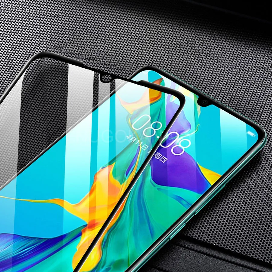 6D полная клейкая Обложка из закаленного стекла для huawei P30 P20 Lite Y9 Y7 Pro Y6 Enjoy 9 Plus