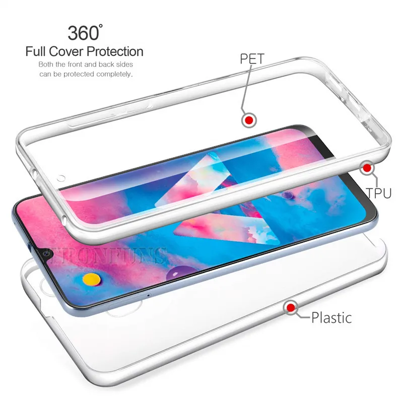 Двойной силиконовый чехол для Samsung Galaxy A10 A20 A30 A40 A50 A60 A70 M10 M20 M30 S10e S9 S8 Plus J4 J6 J8 A6 A8 A9