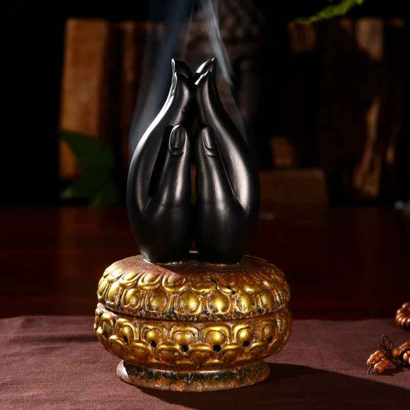 Новинка керамическая арома-печь Luck bergamot ручная тарелка благовония Будды с