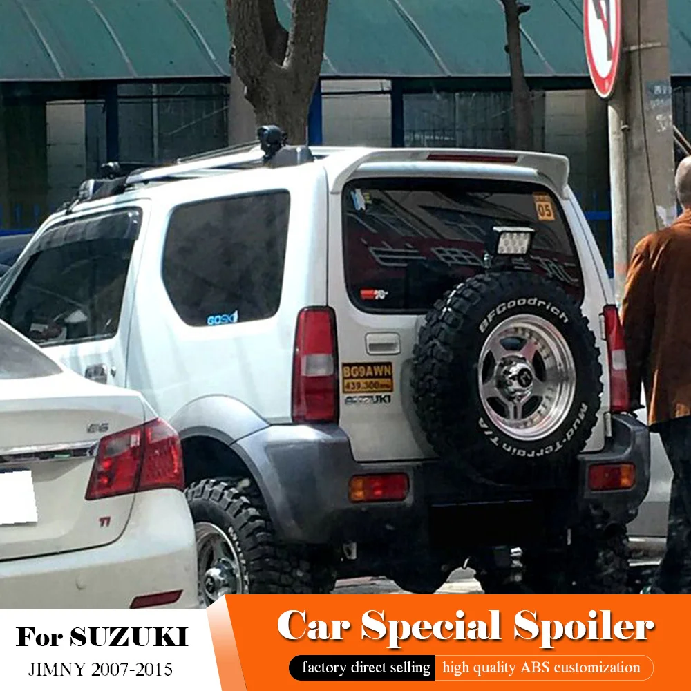 Спойлер для SUZUKI Jimny 2007-2015 высококачественный АБС-пластик заднее крыло автомобиля