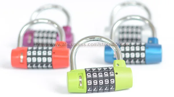 Замок с паролем на 5 колес комбинация цифрами замок для багажа компьютерный 50