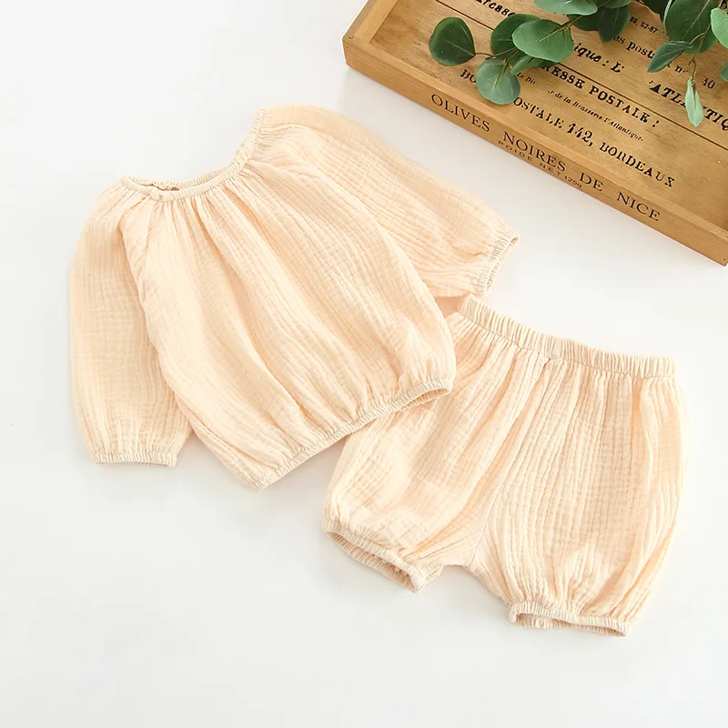 2019 модный весенний хлопковый комплект одежды из 2 предметов для маленьких