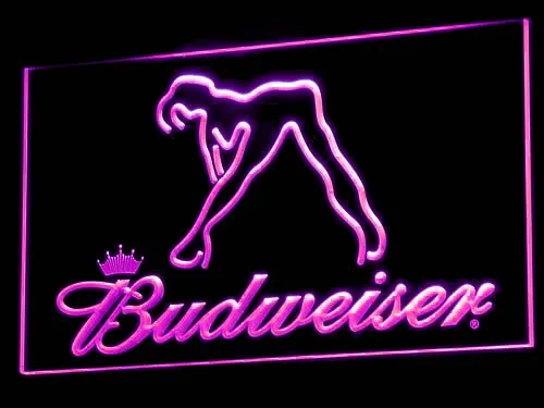 A133 Budweiser экзотические танцовщицы стриппер бар светодиодсветильник неоновые