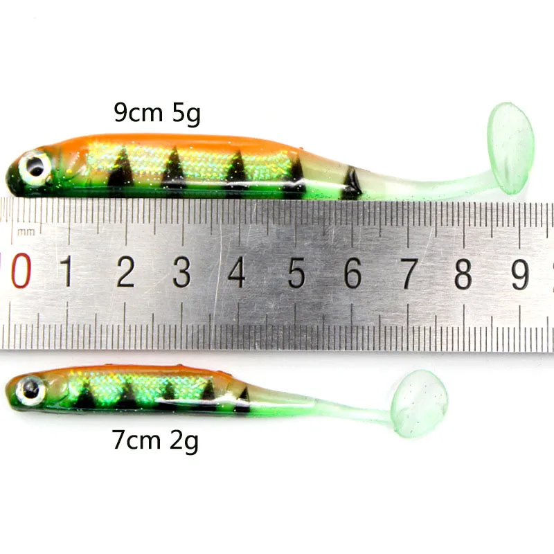 5 шт./лот воблеры рыболовные приманки 9cm5g 7cm2g силиконовая легкая приманка для