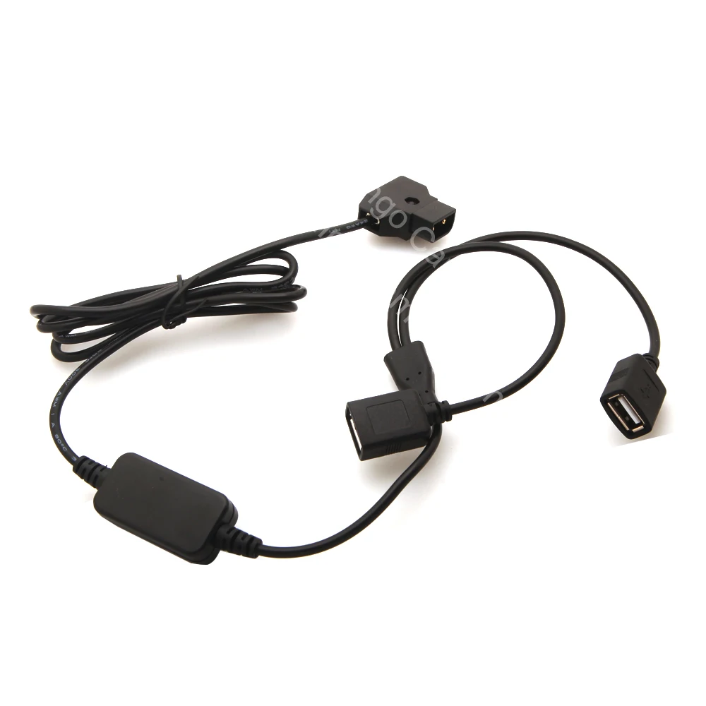 

P-Tap D-Tap PowerTap 14.8v Battery to Two Female USB 5v 2A DC Power Adapter