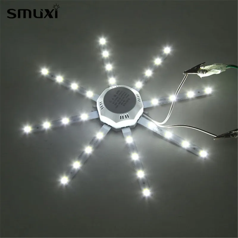 Smuxi потолочный светильник 220 В LED 12/16/20/24 Вт панель потолочная лампа чип источник