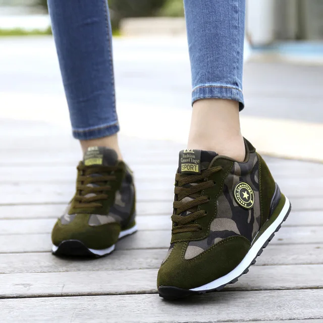 Female Casual Shoes Autumn Winter New Brand Fashion High-top Camouflage Women Basket Femme Tenis Feminino big size 34-42 | Обувь
