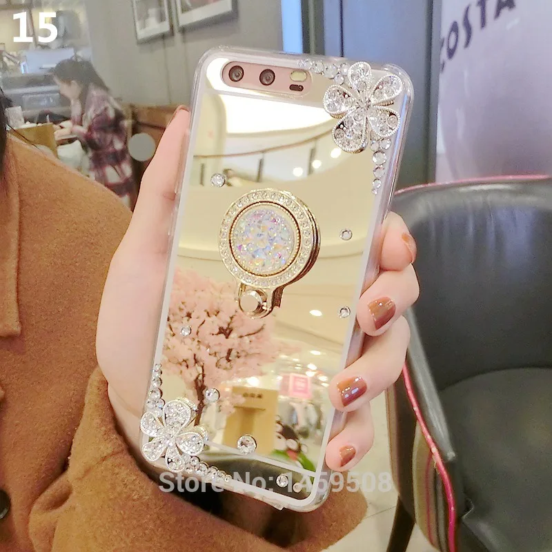 Для LG G5 G6 G7 V10 V20 V30 силиконовый мягкий зеркальный чехол для горного хрусталя со
