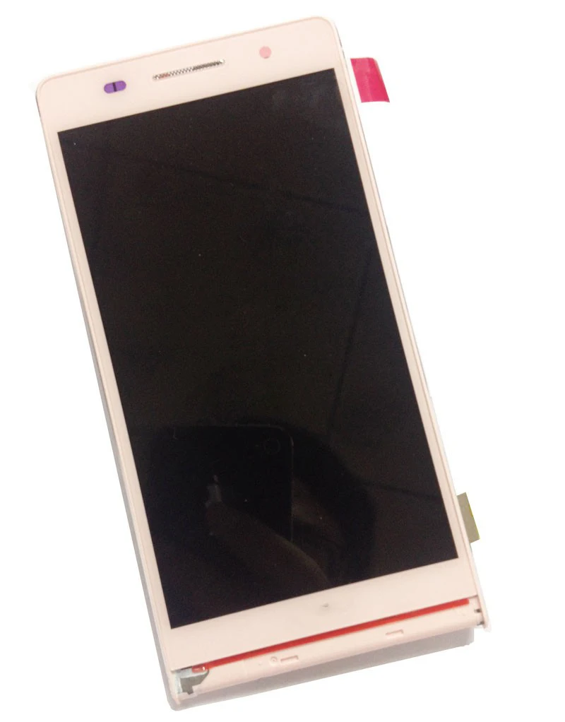 4 7 &quotдля Huawei Ascend P6 ЖК-дисплей с сенсорным сенсором стекло дигитайзер рамкой в