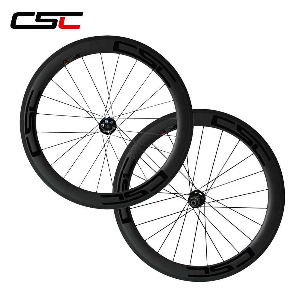 CSC дисковые тормоза Углеродные велосипедные колеса 23 мм ширина 60 трубчатый