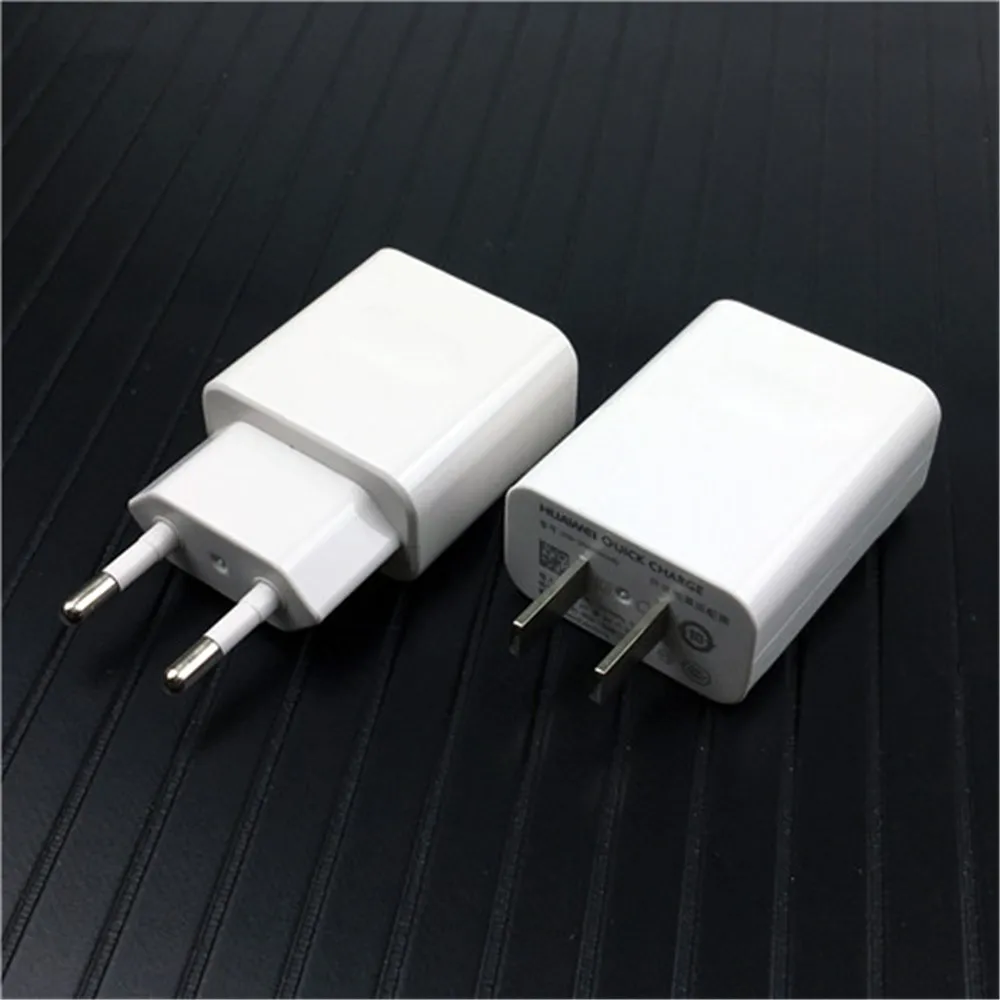 Only EU Charger huawei быстрое зарядное устройство QC 2,0 Быстрая Зарядка адаптер usb кабель для p20 p30 Lite nova 3 4 mate 20 lite y6 p smart z - Тип штекера: Only EU Charger