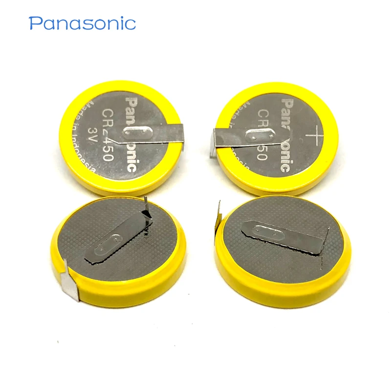 10 шт./лот Panasonic CR2450 550 мАч кнопочные батареи 3 в 180 градусов Сварка припоя контакты Bluetooth часы CR 2450 батарея для монет