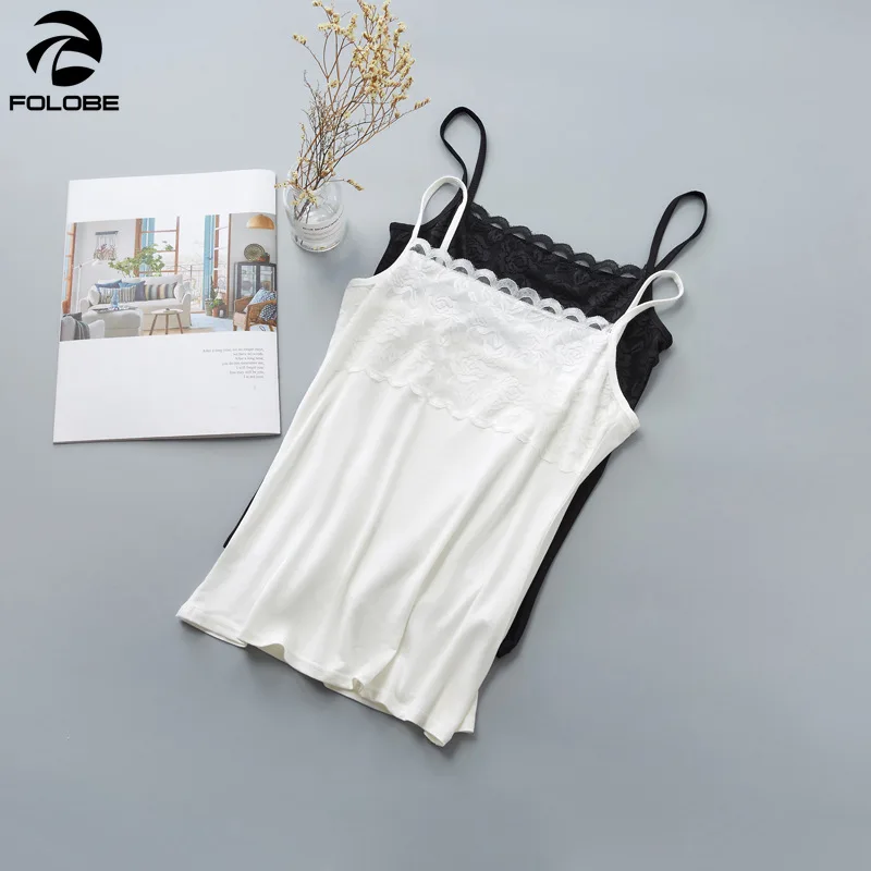 

2020 Fashion Womens Summer Camis Tanks Tops Sleeveless Cotton Vest Top Seamless Women'S Summer lace Camisole