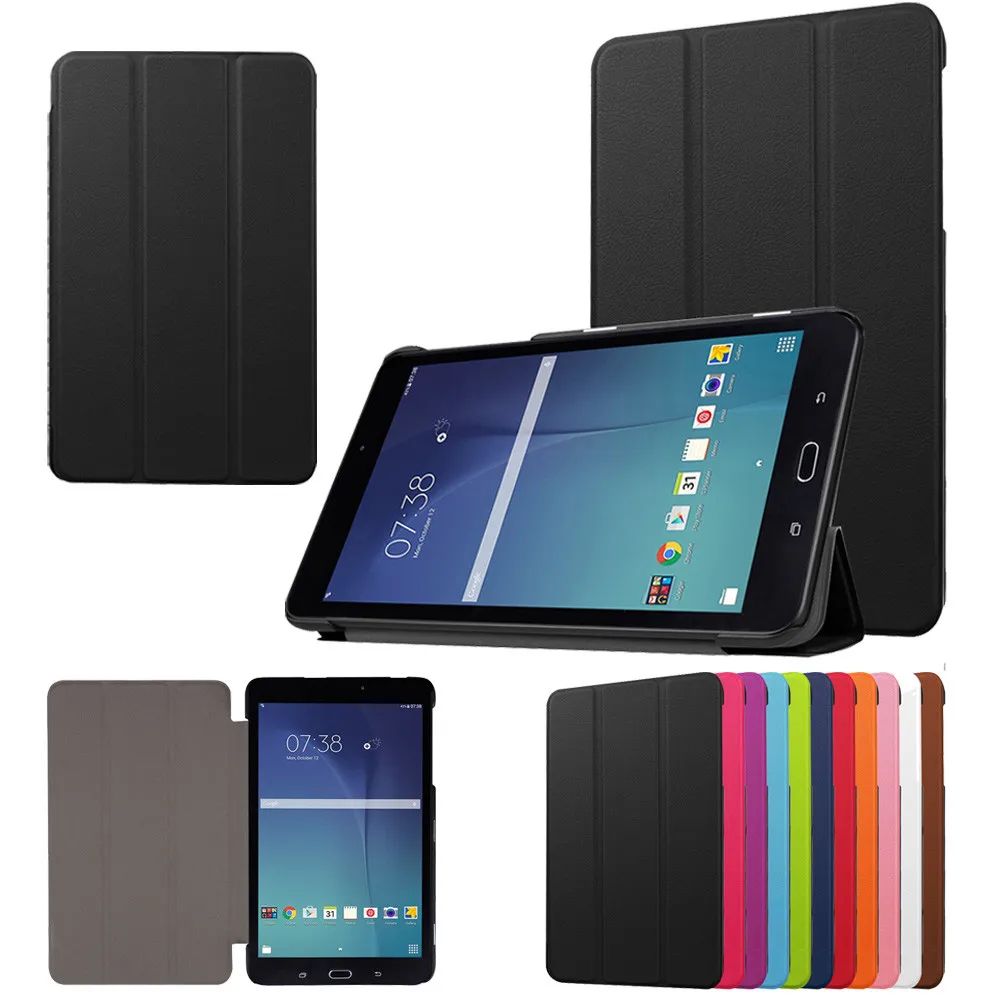 Чехол для Samsung Galaxy Tab E 9 6 дюйма Тонкий Ультратонкий чехол планшета с откидной