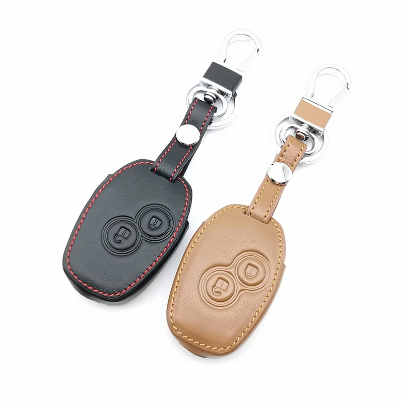 Fashion Style Soft Texture Leather 3 Buttons Remote Case Cover Car Key For Renault Dacia Logan Sandero Clio Kangoo Master Trafic |