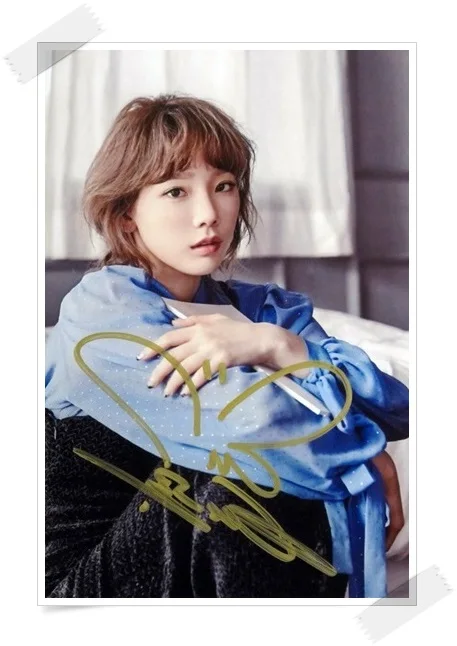 Оригинальная фотография с автографом SNSD Tae Yeon коллекция 4*6 дюймов новая Корейская