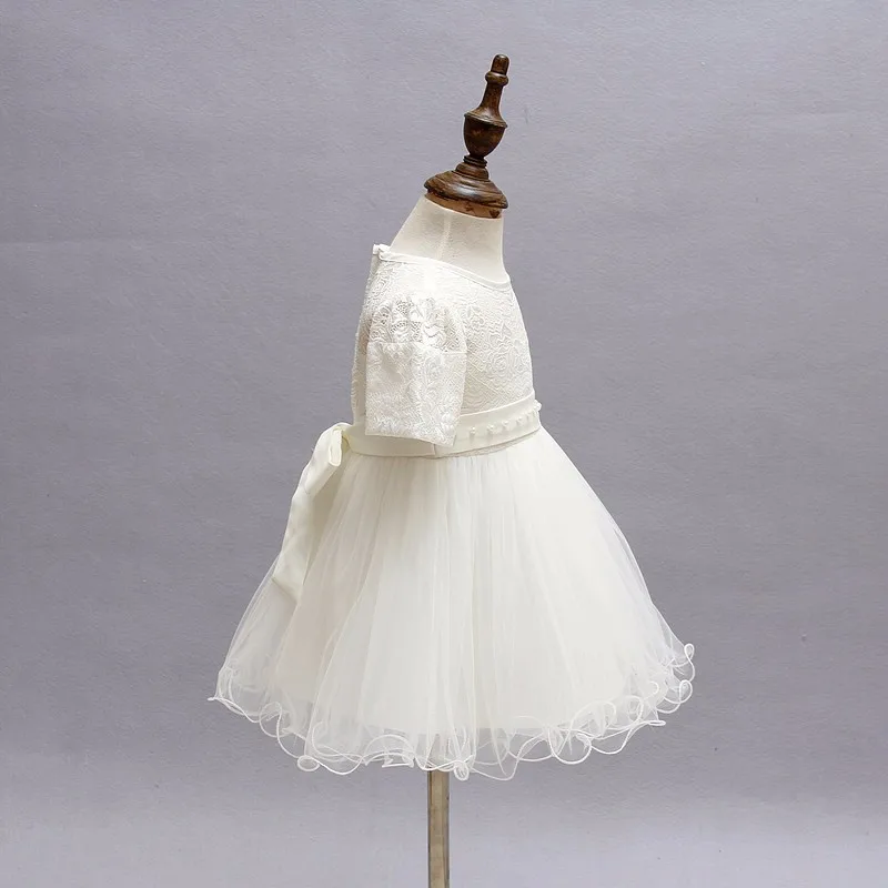 2017 Newest Baby Girl Princess 1 Year Birthday Party Dress Toddler Infant Ivory Red Formal Christening Dresses | Детская одежда и
