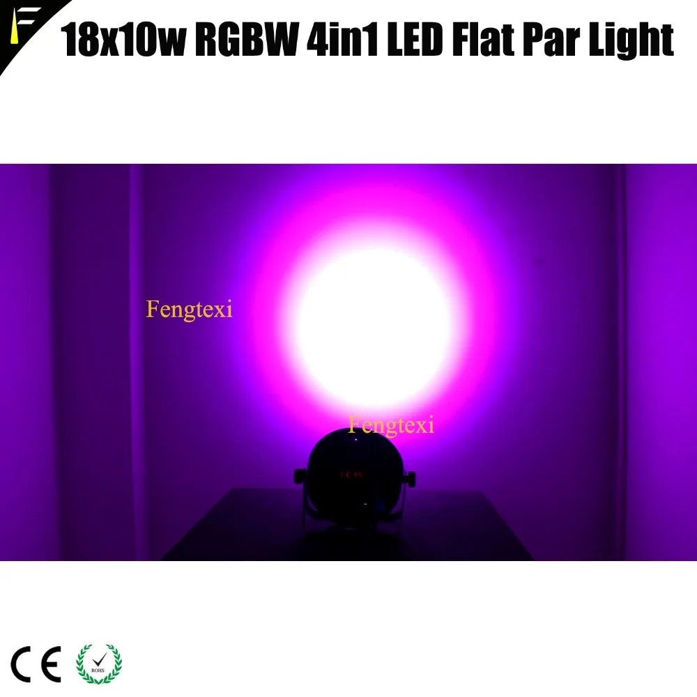 Компактный плоский Par 18x10w LED RGBW 4в1 алюминиевый тонкий цвет мыть свет клуб может
