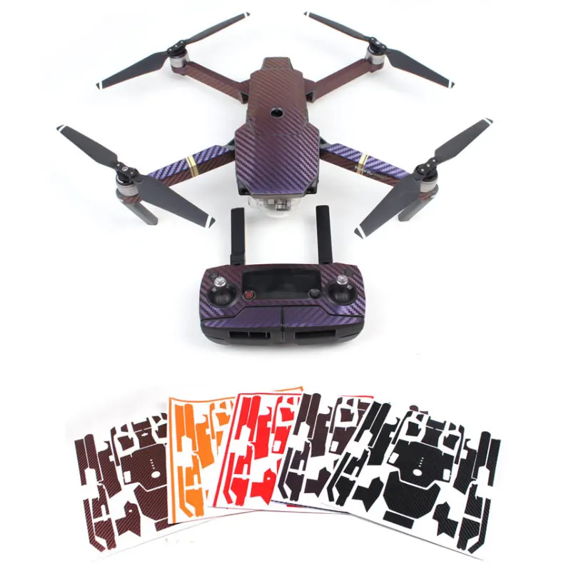 7 цветов водонепроницаемый углеродный телефон для DJI MAVIC PRO цветные яркие наклейки