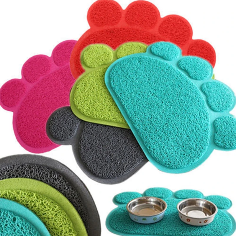 1pc 7 Colors Available New Pet Dog Cat Dish Feeding Bowl Placemat Tray Tidy Easy Cleaning Sleeping Pad Claw Mat | Дом и сад