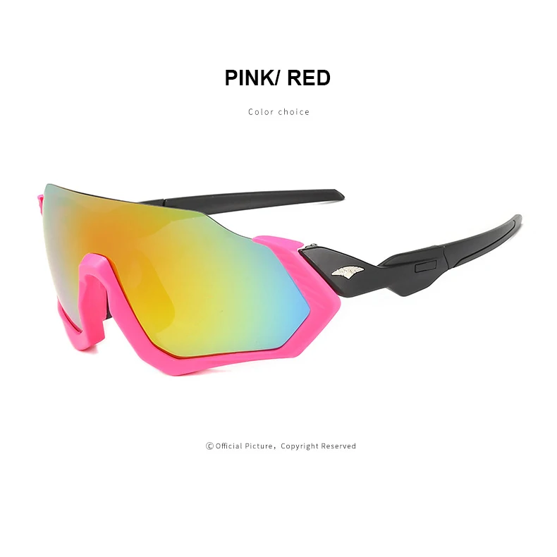 pink red Велосипедные очки uv400 горный велосипедный шоссейный велосипед спортивные очки для велоспорта, солнцезащитные очки, Для женщин очки для езды на велосипеде, солнцезащитные очки мужской велоспорт - Цвет: pink red