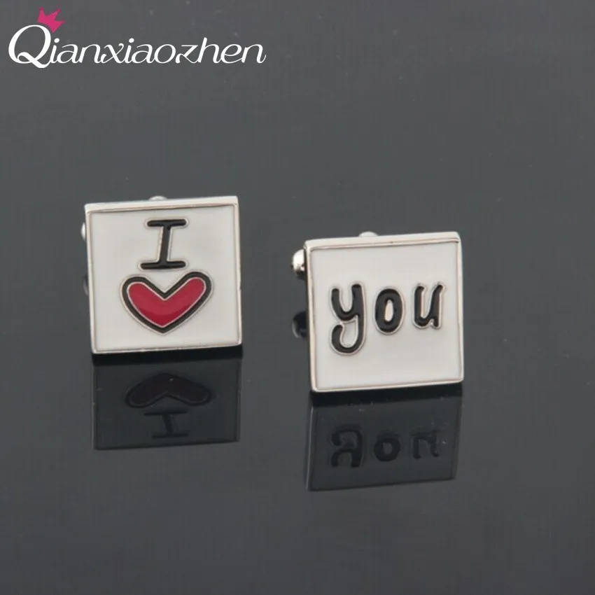 

Запонки Qianxiaozhen 1 пара, запонки для рубашек, мужская бижутерия, серебристый цвет, свадебные аксессуары