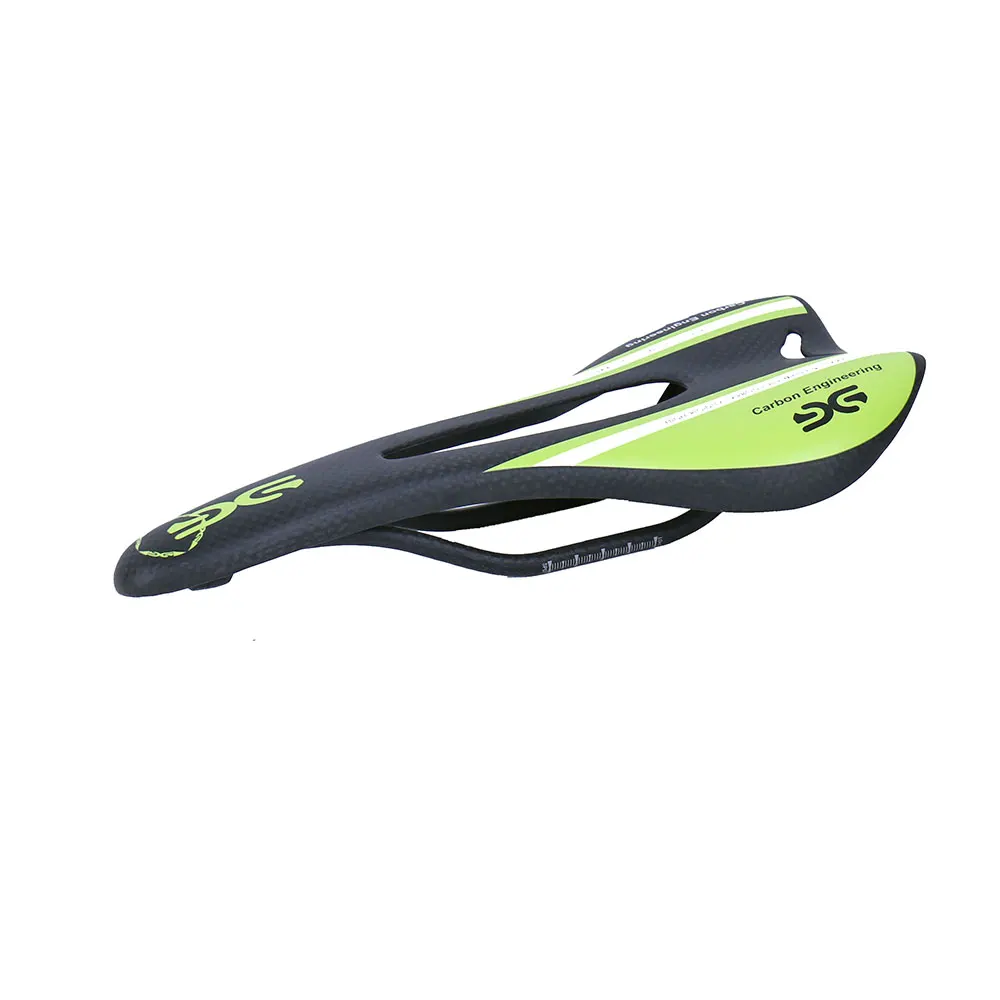 Green Matte ELITAON седло из углеродного волокна для велосипеда, шоссейные/MTB седла, Велосипедное Сиденье, подушка для велосипеда, широкие велосипедные сиденья, 3 к, матовое, 275*125 мм, велосипедное седло - Цвет: Green Matte