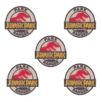 factory outlet redesign jurassic park ranger embroidered sew or iron on patch garment accessories clothing diy accessories