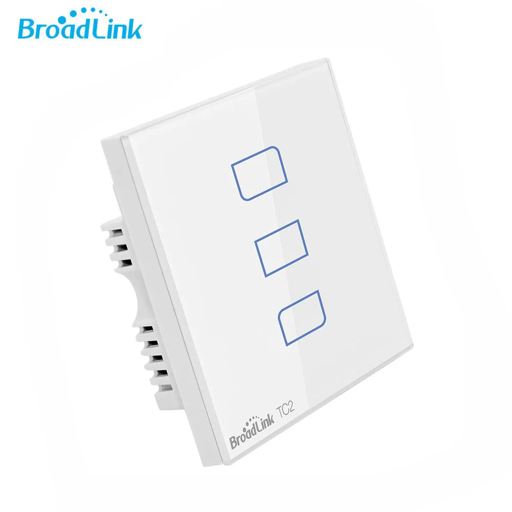 Broadlink TC2 1/2/3 сенсорный выключатель Великобритания Стандартный RF433 Беспроводной