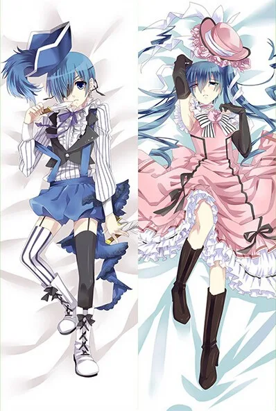 

Japan Anime Black Butler SEBASTIAN&CIEL Pillow Cover Case Male Hugging Body 5