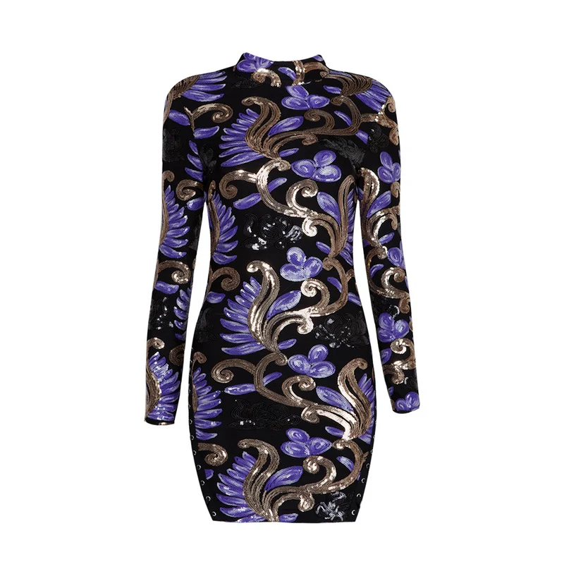 Женское винтажное платье с блестками Bqueen облегающее вечернее платье-футляр