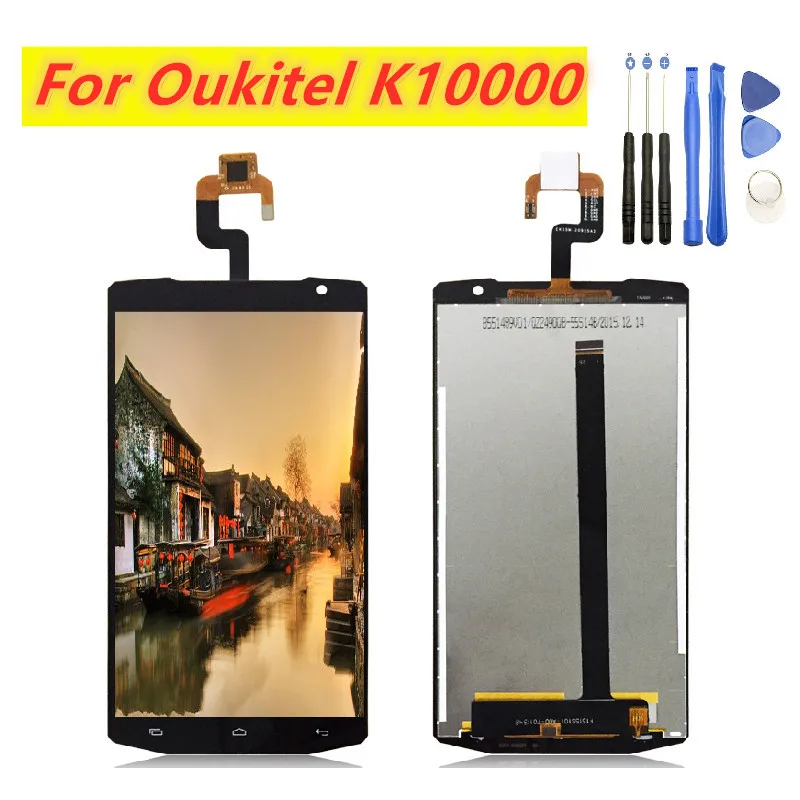 ЖК дисплей для Oukitel K10000 сенсорный экран дигитайзер панель стекло запасные части с