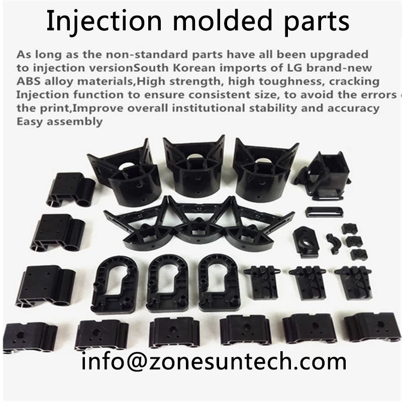ZONESUN 3D MICROMAKE Принтер шкив версия DIY обучения комплект литья под давлением Delta