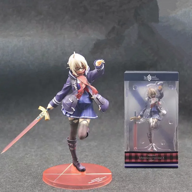 Аниме Fate/Grand Order Berserker загадочная героиня X ПВХ экшн фигурная Смола Коллекция Модель игрушки куклы подарки косплей