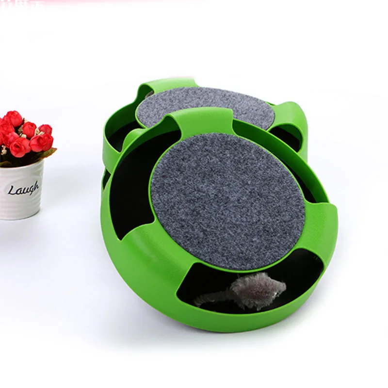 Кошачий котенок развлекательный диск игральная доска игрушка ловушка мышь движущийся когтями уход за когтями TN88