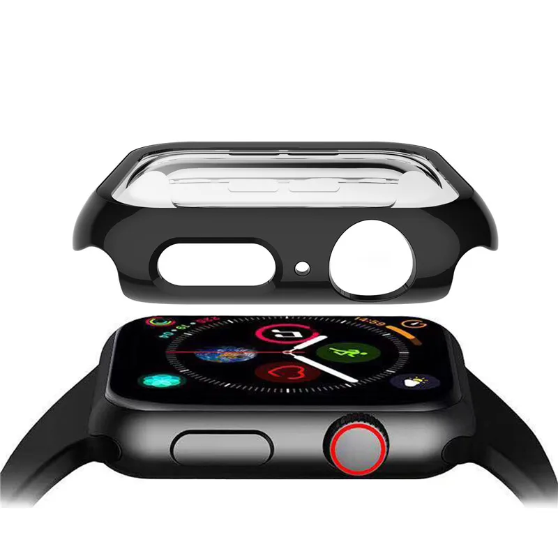 3D полное покрытие закаленное Стекло+ протектор для наручных часов Apple watch 4 Чехол Экран сменная Крышка для наручных часов iWatch серии 44/40 мм Акссесуары