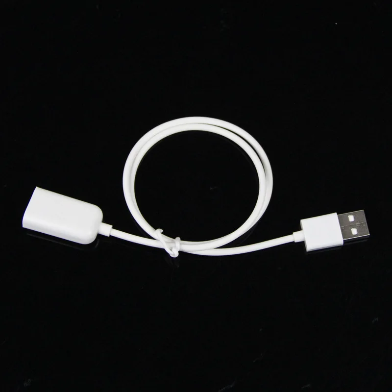 Новый 50 см белый ПВХ металлический Удлинитель USB 2 0 штекер гнездо кабель