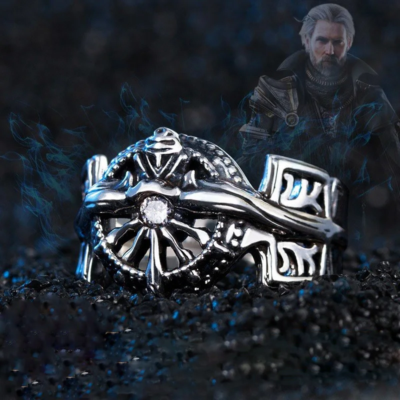 Финальная фантазия 15 FFXV Regis Lucis Caelum кольцо храбрости эксвиус Святой S925