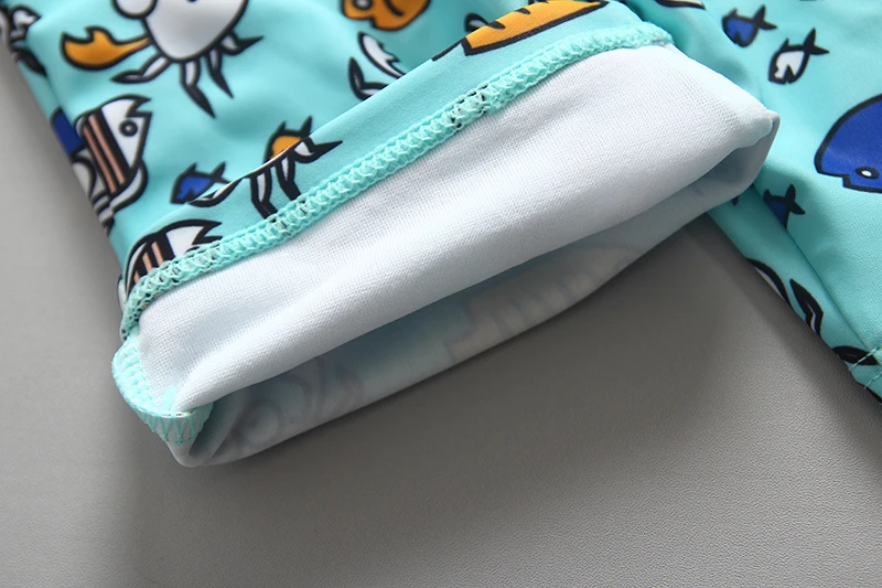 Swimsuit Boy Long sleeve Children Swimming Suit 3 Pieces Scaleph print Sun Protection UV Toddler Baby Bathing Clothes for Boys