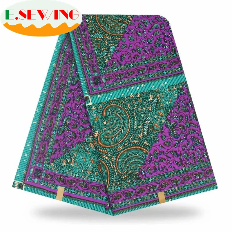 2019 высококачественная ткань с Африканским восковым принтом ESEWING 100% хлопок