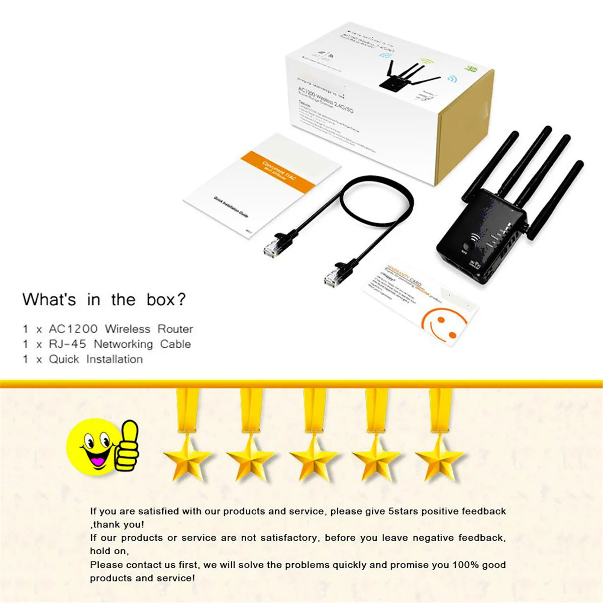 Wavlink AC1200 wifi ретранслятор/маршрутизатор беспроводной диапазон расширитель wifi усилитель с внешними антеннами wifi ретранслятор дальнего действия