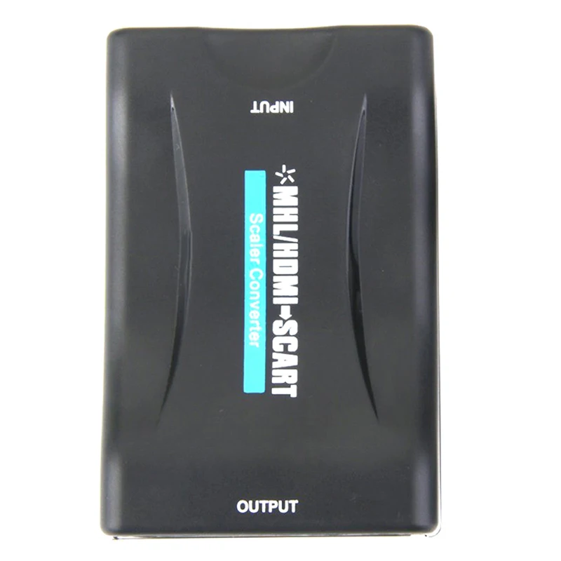 HDMI к SCART композитный видео конвертер стерео аудио адаптер + USB кабель черный| |
