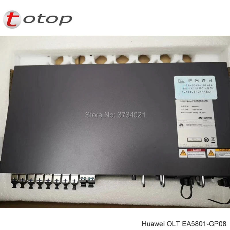 100% Оригинальный Huawei EA5801 GP08 OLT 8 * GPON 2 10GE/GE GE(8 шт. класса B + модули) с двойной питания