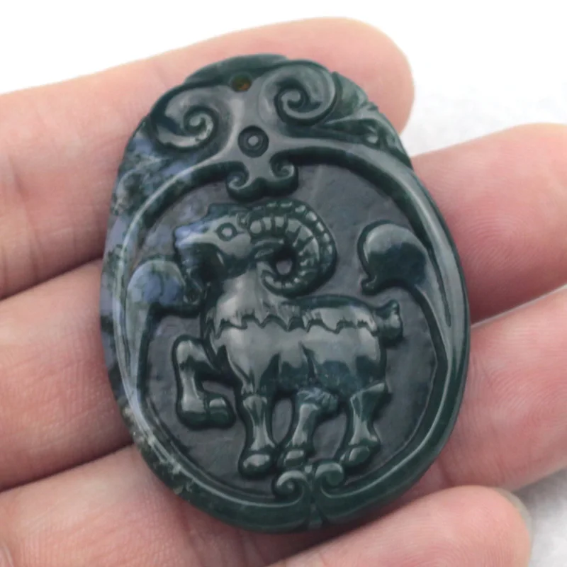 Подвеска из натурального Моха и агата 36 х49 мм|stone pendant|agate pendantnatural stone pendant |
