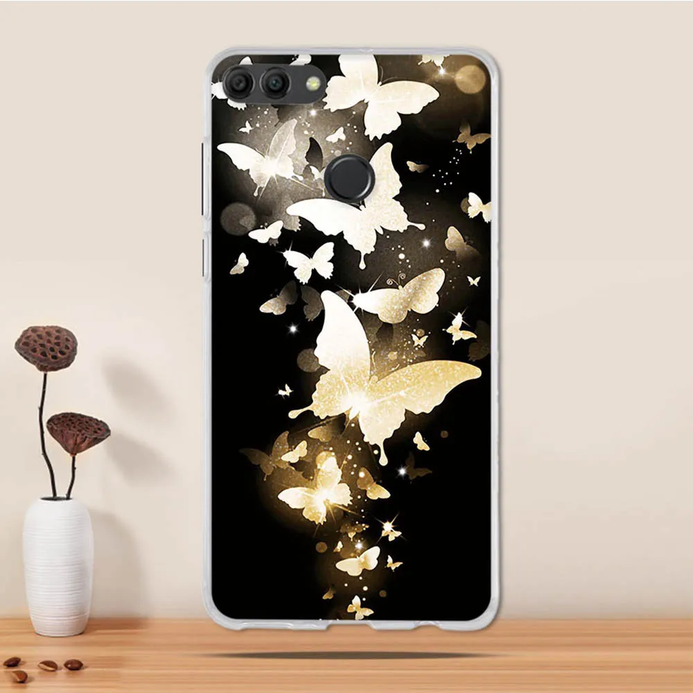 Чехол для Huawei Y9 2018 силиконовый чехол задняя крышка мягкий из ТПУ