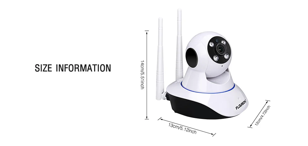 Floureon 1080P 2.0MP IP камера WiFi H.264 беспроводная камера видеонаблюдения панорамирование/наклон инфракрасный светодиодный ночное видение Домашняя безопасность ЕС